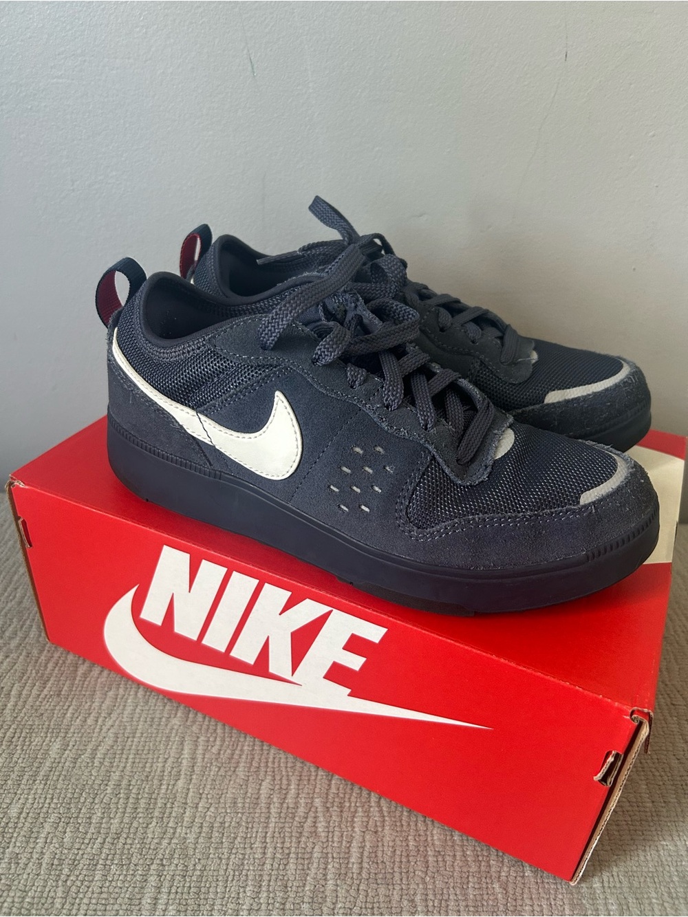 Nike C1TY GS Coveralls Obsidian Summit White Sneakers Size 5Y